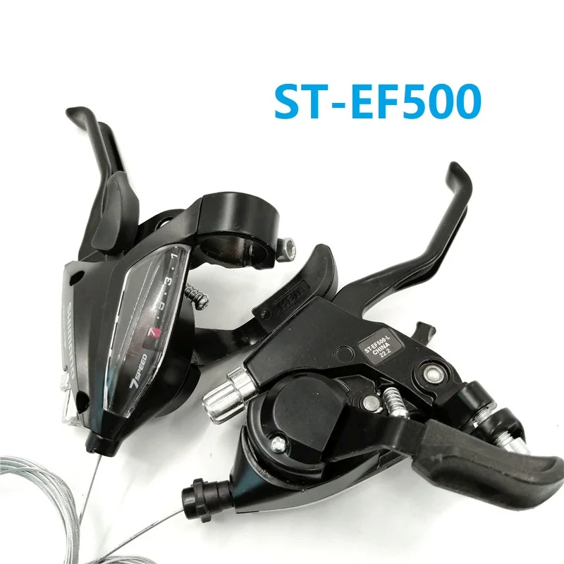 For EF500-7 3x7 Speed Bicycle Motor Bike Brake Shifters Set Shift Lever