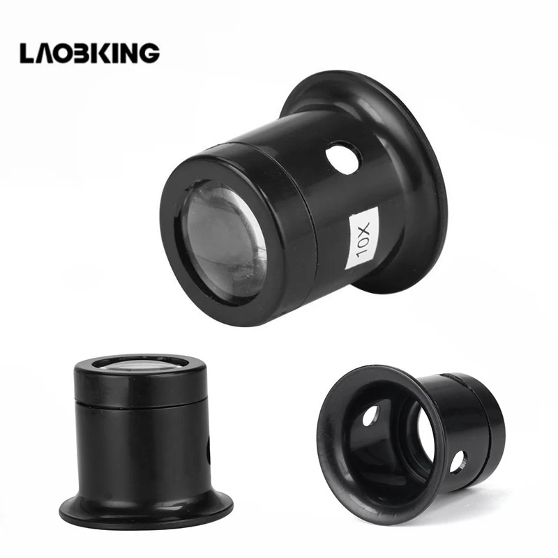 

Jeweler Watch Magnifier Tool 10X/5X Monocular Magnifying Glass Loupe Lens Eye Magnifier Len Repair Kit Tool