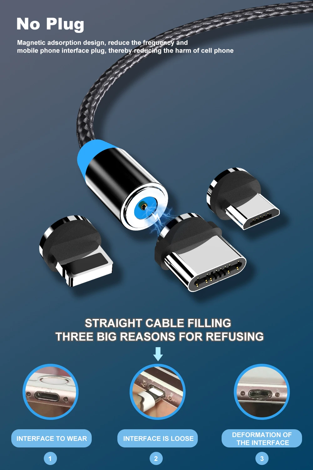 Vanniso 1 м 2 м Магнитный USB кабель для iPhone X samsung xiaomi магнитное зарядное устройство Micro usb type C мобильный телефон Быстрая зарядка USB шнур