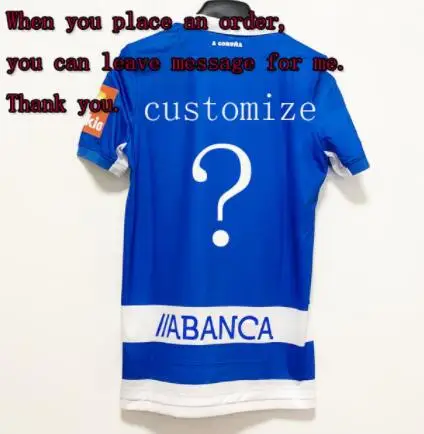Deportivo La Coruna 20 Spain club FC home man jerseys Camiseta High quality Deportivo customize camiseta - Цвет: Photo color
