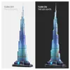 CubicFun 3D Puzzles LED Dubai Burj Khalifa 57.5" H Architecture Building Model Kits 136Pcs Tower Jigsaw Toys for Adults Kids 6