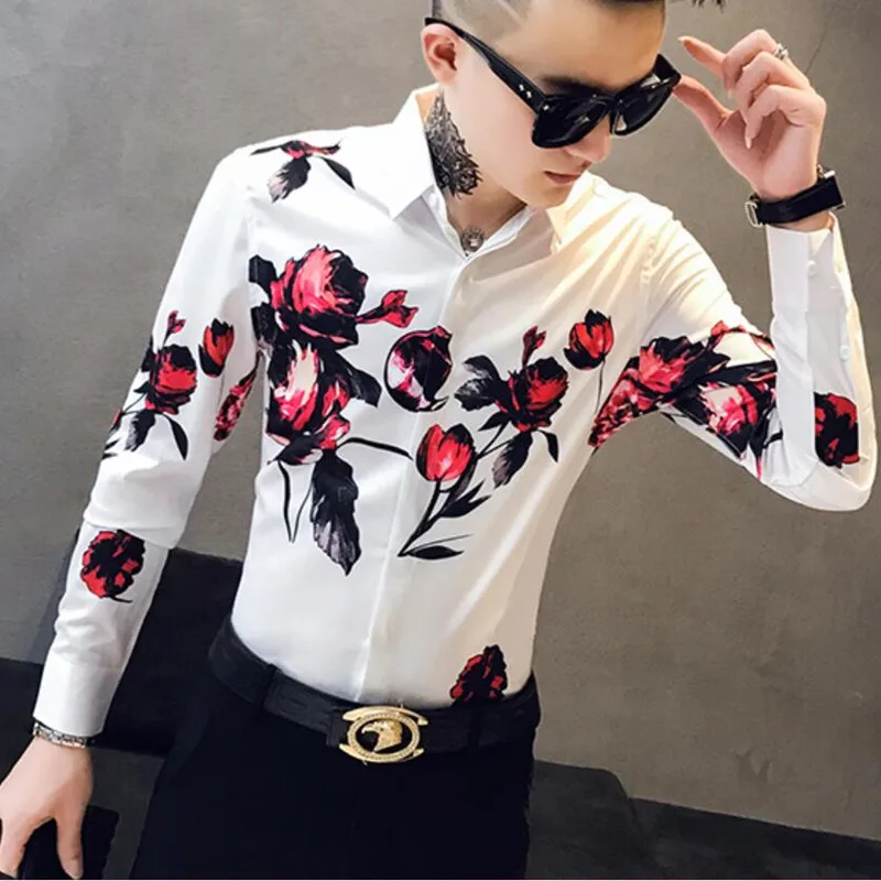 

New Printed Fashion Summer Men's Long Sleeve Casual Shirts Standard Fit Breathable Soft Party Tops Thin Beach Shirt Size S-3XL
