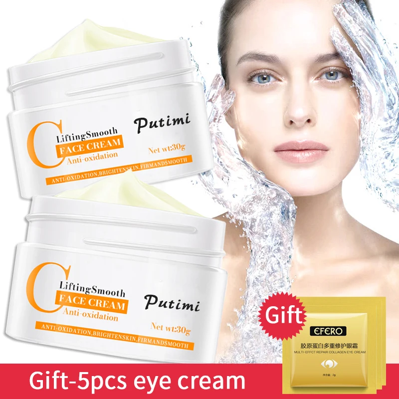 

PUTIMI Face Cream Anti-Wrinkle Whitening Lifting Face Care Moisturizer Anti-aging Nourishing Anti-Oxidation Brighten Face Cream