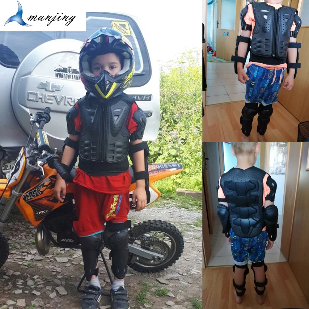 Gilet Armure De Poitrine Enfant WOSAWE - Motocross, Course, Protection Dos Et Poitrine - Neuf