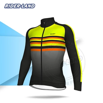

New Long Sleeve Cycling Jersey Men Cycle Tops Autumn Spring1 Road Bike Clothes Breathable Quick Dry Anti-sweat Triathlon