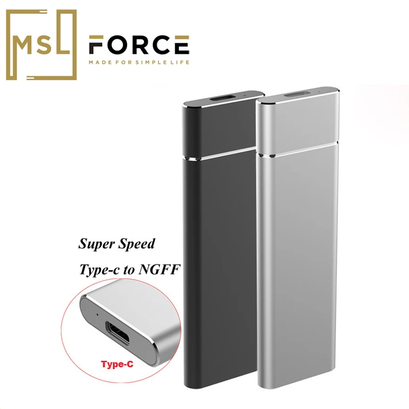 

USB Type C to M.2 Solid State Hard Drive Disk Enclosure External NGFF SSD case support 2230 2242 2260 2280 external disk case