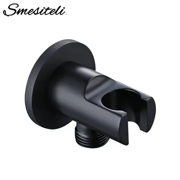 

Smesiteli Handheld Shower Fixed Bracket Wall-Mounted Shower Frame Brass Black Bath Head Fixed Bracket Family Bathroom Equipment