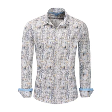 Европейский размер Мужская рубашка из джинсовой хлопковой ткани с длинными рукавами ностальгические рубашки-милитари плюс размер 3XL Повседневная рубашка на пуговицах 209