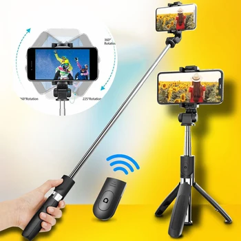 

Mini bluetooth Selfie Stick Tripod Compatible For Android Phone Extendable Telescopic Monopod Phone Stand Handheld Tripod