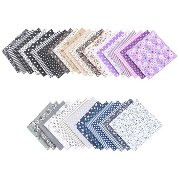 

35Pcs Quilting Fabric Squares Sheets 10Inch X 10Inch Cotton Craft Fabric Bundle Patchwork for DIY Sewing Scrapbooking