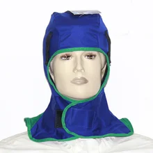 Синий моющийся пламенный несгораемый шлем комфортная Сварка шеи Защита лица капюшон Mayitr практичный сварочный головной колпачок крышка