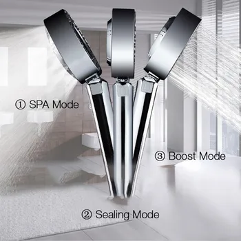 

Handheld Double-sided Adjustable Shower Head Spa Pressurize Filte Bath Shower Adjustable Jetting Shower Head High Pressure