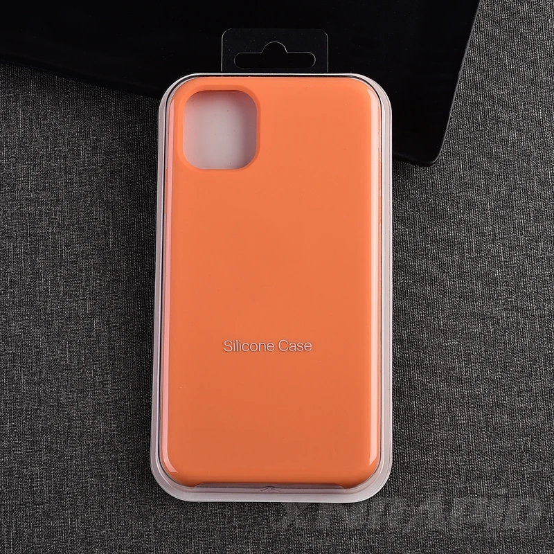 Официальный силиконовый чехол для телефона для Apple iPhone 11 Pro Max чехол для iPhone XR X XS Max 7 8 6 6s Plus с логотипом задняя крышка - Цвет: Lemon Yellow