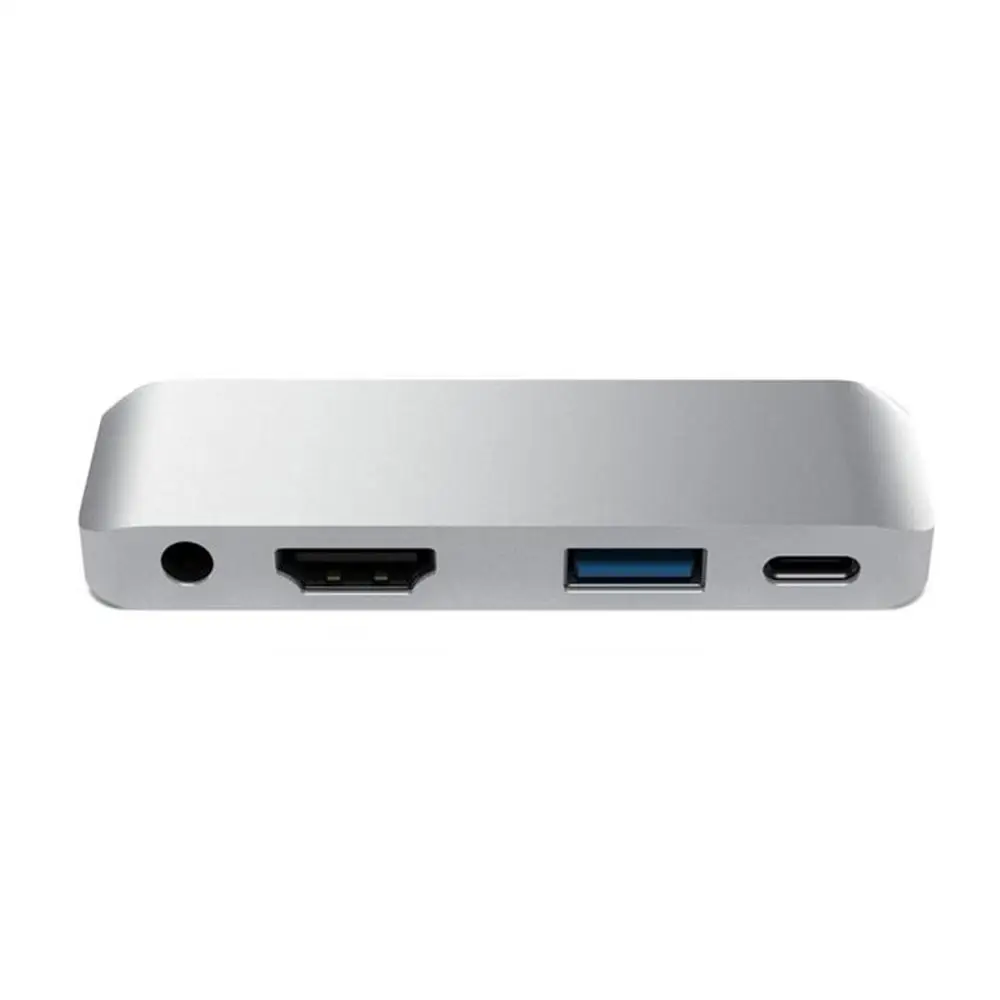 4 в 1 type-C концентратор USB адаптер type C к HDMI/AUX/USB/Pd концентратор адаптер многофункциональный для iPad HDMI USB3.0 3,5 мм аудио адаптер