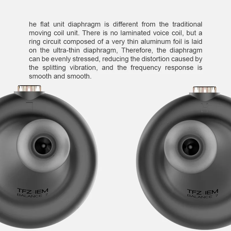 TFZ BALANCE 7 наушники вкладыши плоский высококачественный аудио HIFI монитор с 0 78 мм PIN