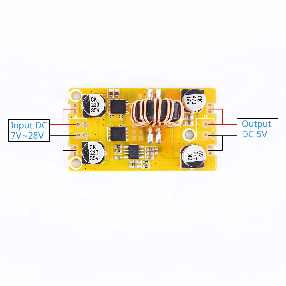 DC-DC Шаг вниз Питание модуль 5V 8A 40 Вт Напряжение Conveter бак Выход DC 7 V-28 V DC/DC 5V