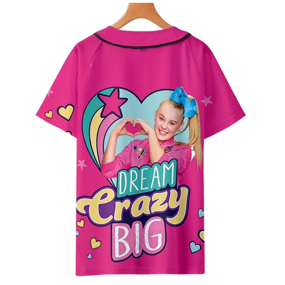 JOJO SIWA печатных 3D футболки Бейсбол для женщин/мужчин модные летние с коротким рукавом футболки Лидер продаж мода уличная одежда