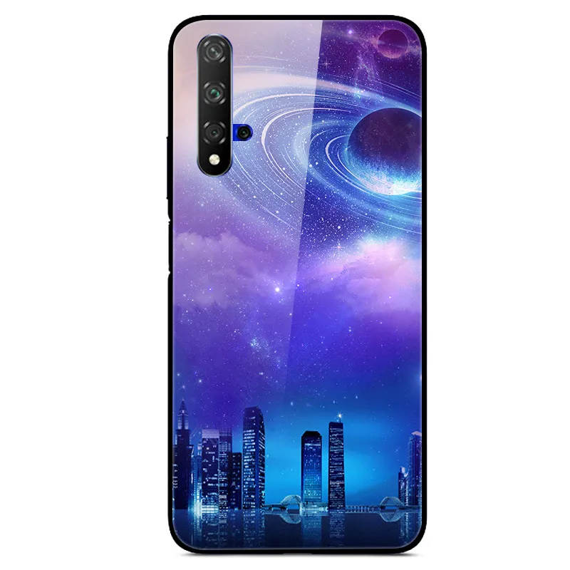 3D Cat Print Tempered Glass Phone Case Cover