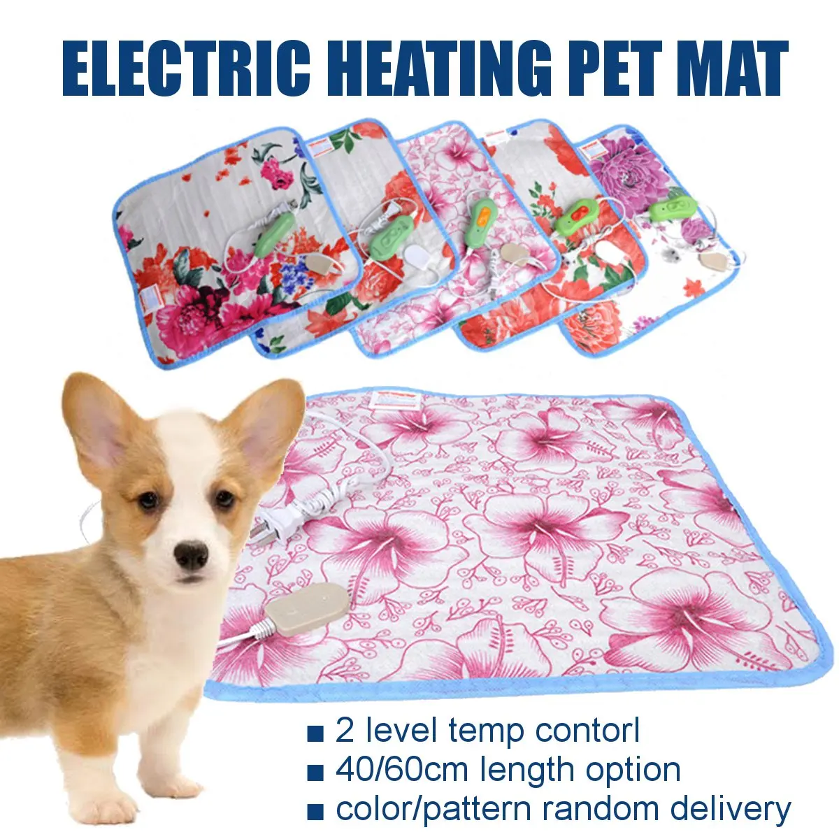 40x40 60cm Electric Heating Pad Blanket font b Pet b font Mat Bed Cat Dog Winter