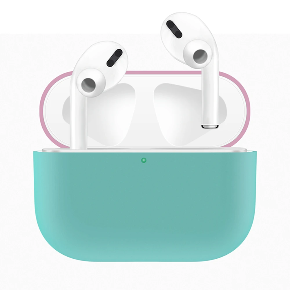 Для AirPods Pro Чехол силиконовый мягкий ТПУ пылезащитный гладкая поверхность наушники защитный чехол для Air Pods Pro Чехол тонкий - Цвет: 17