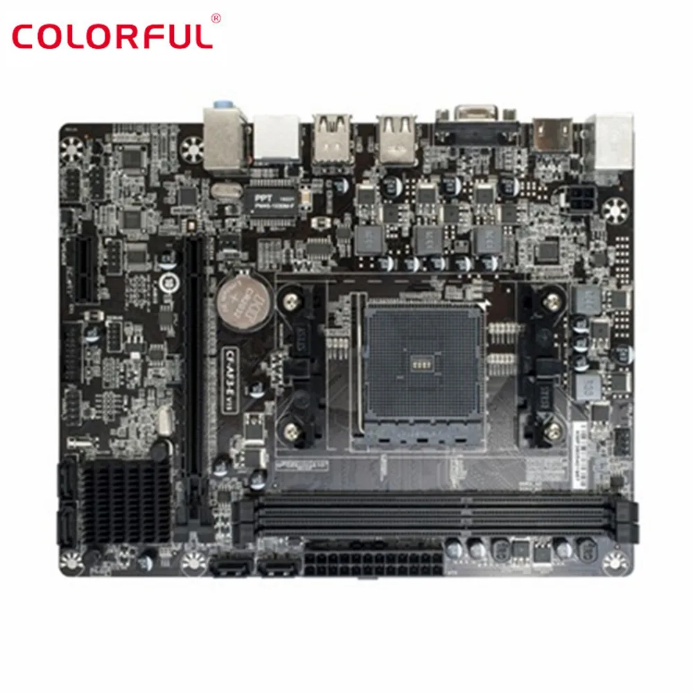 

Colorful C.A68M-E Plus V15 Motherboard M - ATX Support FM2 / FM2+ Interface Processor DDR3 Gigabit LAN 2 x PS2 3 x 3.5mm Audio