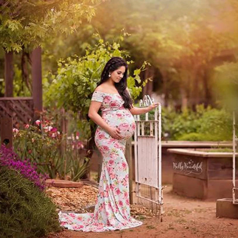 Платья для беременных; Одежда для беременных; платье для беременных; повседневная одежда с цветочным принтом для беременных; Удобный сарафан с короткими рукавами