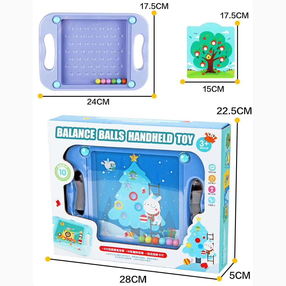 Обучающие игрушки Монтессори для детей 3d головоломки с 10 картами из мультфильма