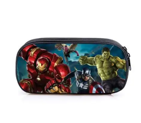 16 Inch Hulk Iron Man Children School Bags Orthopedic Backpack Kids School Boys Girls Mochila Catoon Bags - Цвет: photo color