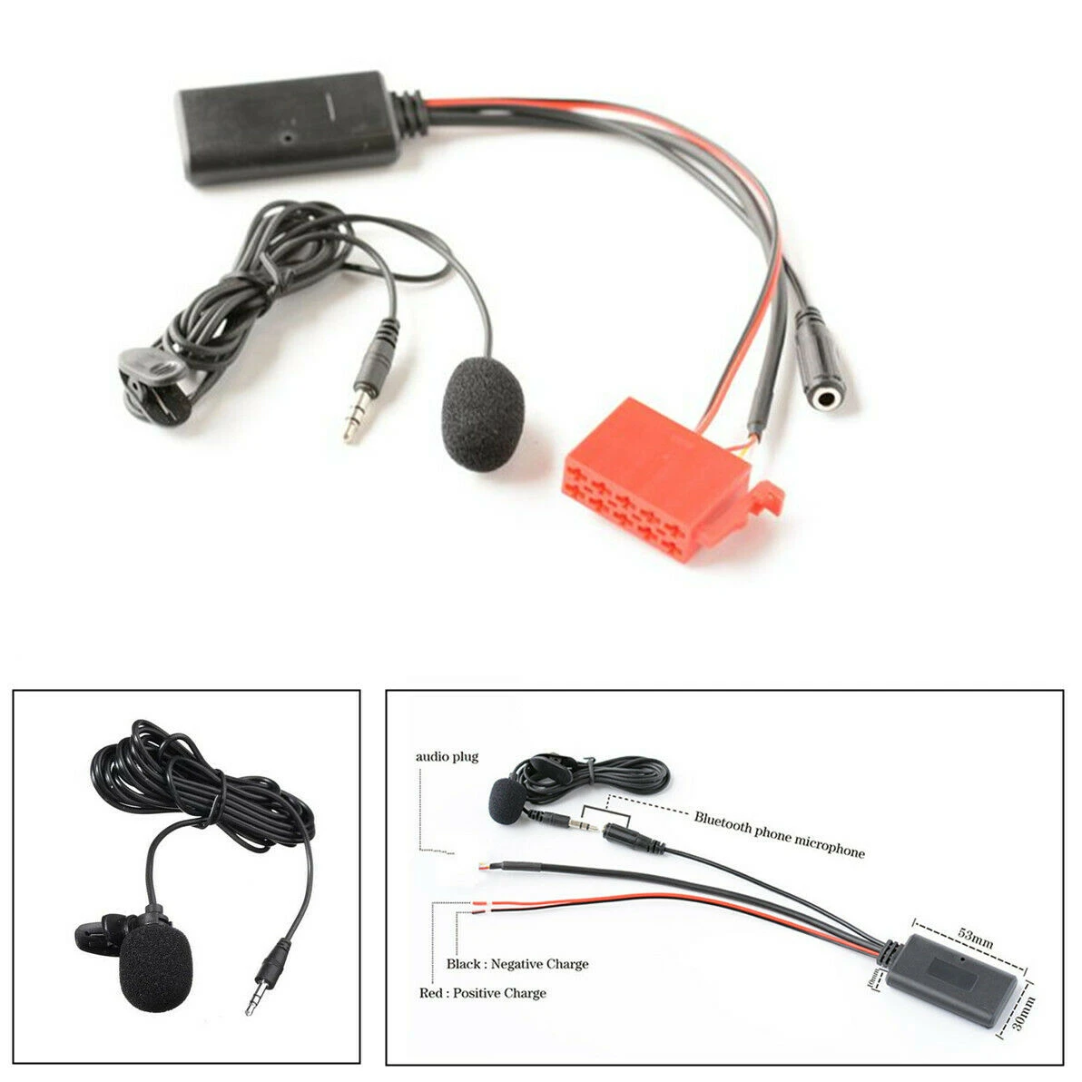 Wireless Bluetooth Audio Cable Adapter For Mercedes Benz abaecker BE2210/BE1650