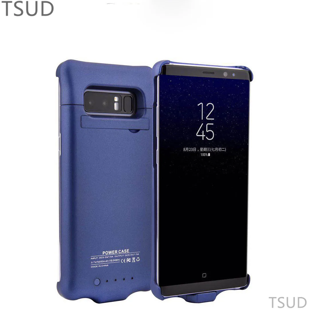 5200 мАч держатель стенд Аккумуляторный чехол для samsung Galaxy Note 8 внешний портативный беспроводной зарядный чехол для samsung Galaxy Note 8