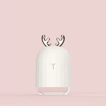 

Cute Deer 220ml Ultrasonic Air Humidifier Aroma Essential Oil Diffuser USB Fogger Mist Maker with LED Night Light for Home Car