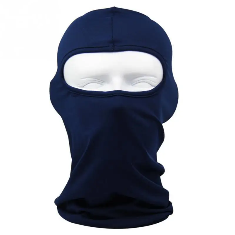 Navy Blue Велосипедные маски для лица Балаклава, влагоотводящие головные уборы, спортивный велосипед, велосипедный шлем, головной шарф, Велоспорт, Полный лицевой маски, шлем - Цвет: Navy Blue