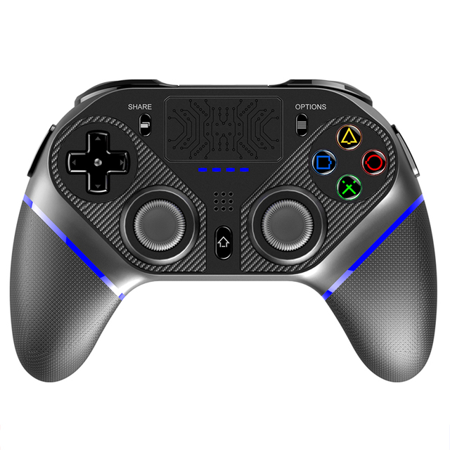 PG-P4010 Gamepad for PS4 Bluetooth Joyctick with Touchpad LED Light Headphone Jack Game Controller for Playstation 4 PC