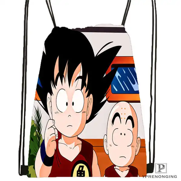 Drawstring Backpack Индивидуализированный Жемчуг дракона аниме походная сумка на шнурке милый рюкзак для детей(черная спинка) 31x40 см#180531-03-55 - Цвет: Drawstring Backpack