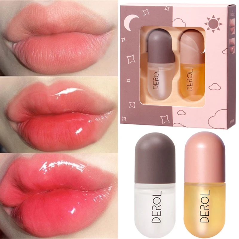 

Mint Lip Gloss Plumper Lip Care Day Light Smooth Fine Lines Moisturizing Nourishing Lips Anti-Drying Lip Oil Lip Plumper 5.5ml