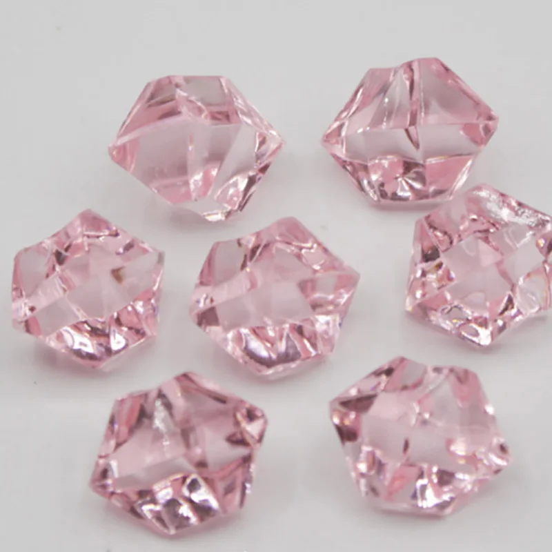 100PCS Plastic Crystal 14*11mm Acrylic Crystal Diamond Pawn Irregular Stone Party & Holiday DIY Decorations