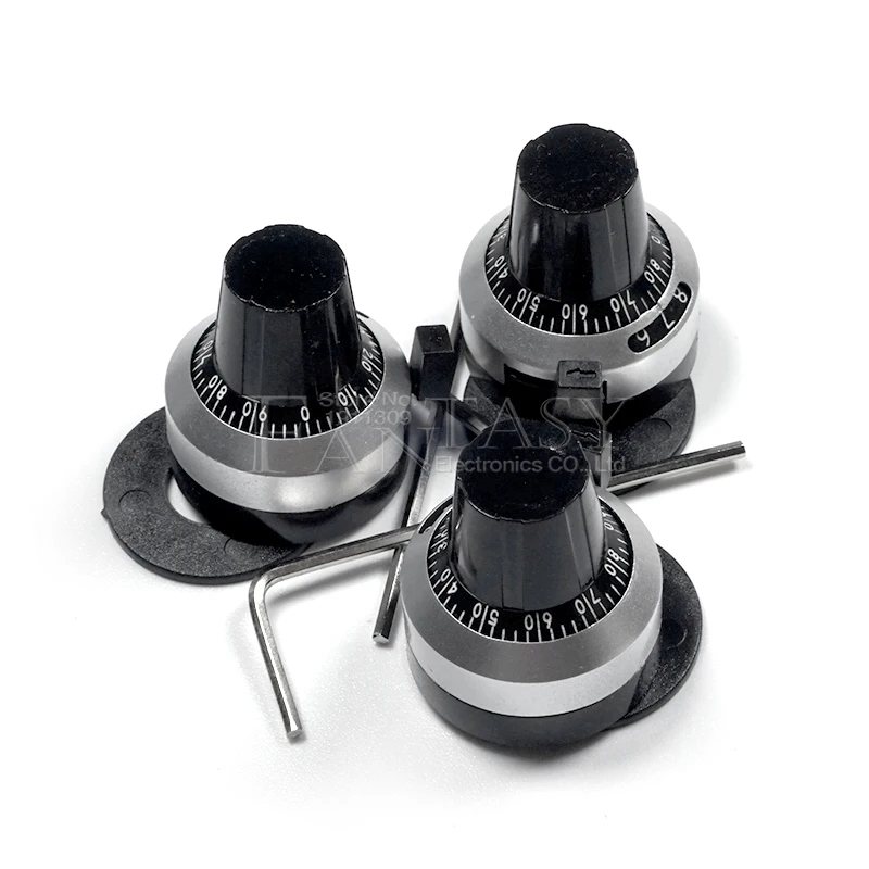 3590S 6.35 mm precision scale knob potentiometer knob multi-turn potentiometer 1PCS