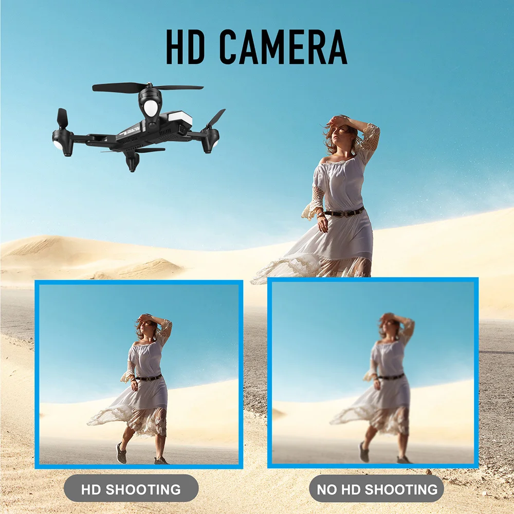 Радиоуправляемый Дрон WiFi FPV камера 4K Дрон оптическое позиционирование потока Радиоуправляемый вертолет умный поток долгое время полета Квадрокоптер двойная камера Дрон