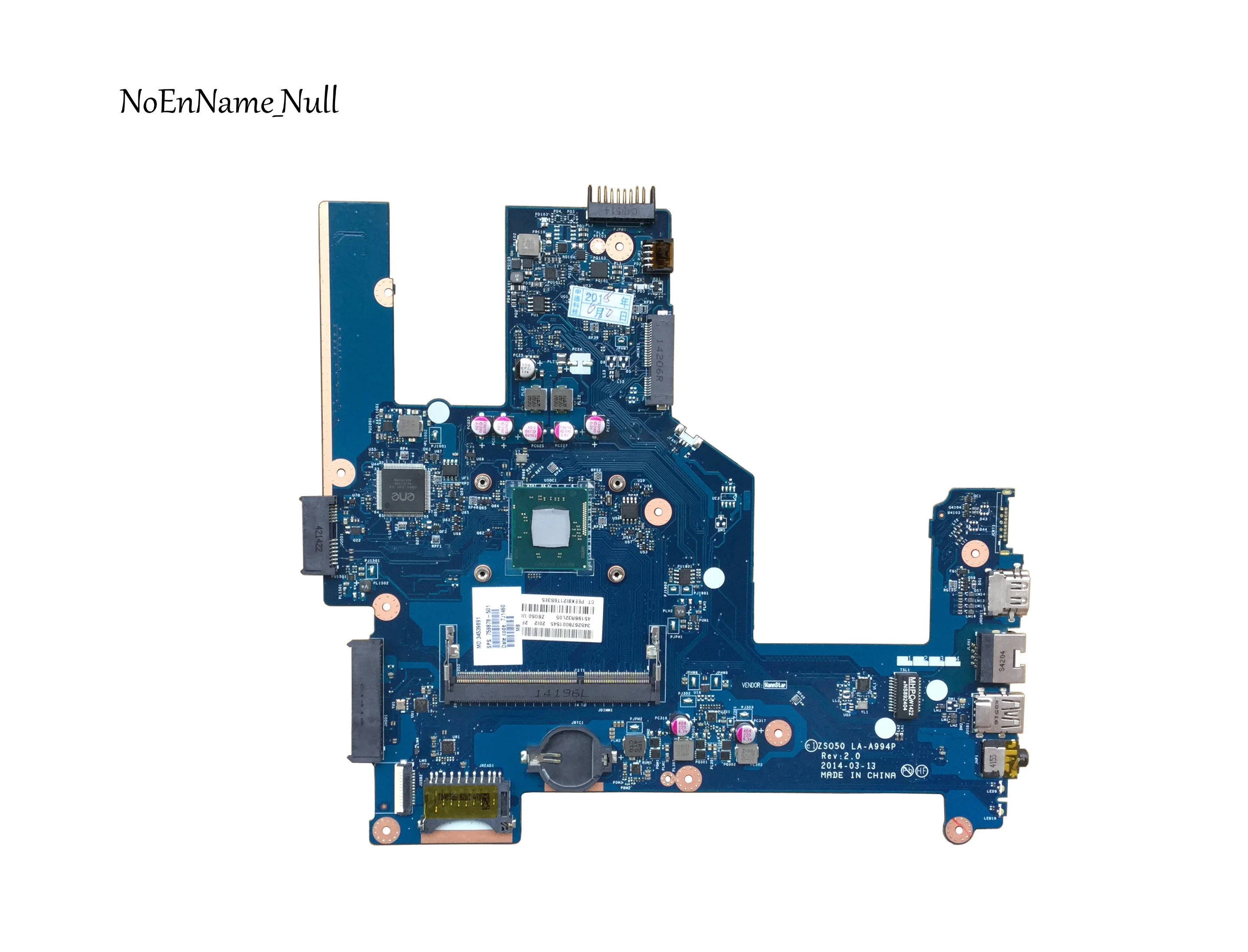 Высокое качество для HP 15 R 759878 501 001 ZS050 LA A994P материнская плата ноутбука SR1SE N3520 DDR3 100%
