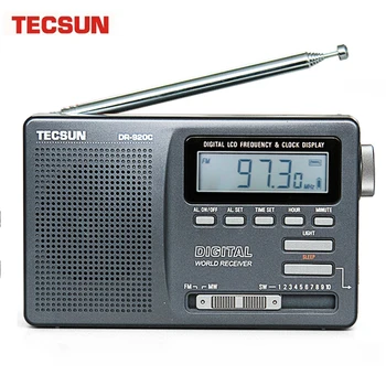 

TECSUN DR-920C Digtal Fm Radio Display FM/MW/SW Multi Band Portable Radio Full Band Clock Radio