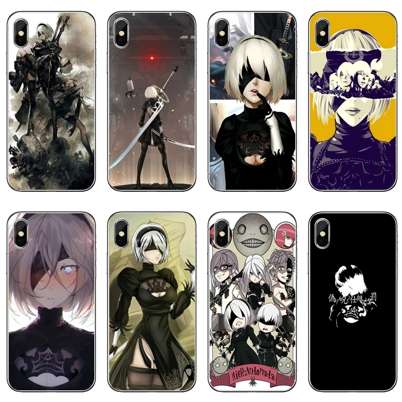 

anime Nier Automata 2b For Huawei Honor 10 9 Lite 8C 8X 7C 7X 7A V10 V8 Y9 Y7 Y6 prime pro 2018 2019 cover case