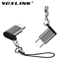 Адаптер VOXLINK Micro USB для TypeC чехол из сплава Android Micro USB разъем для TypeC для huawei для Xiaomi с адаптерами для ключей