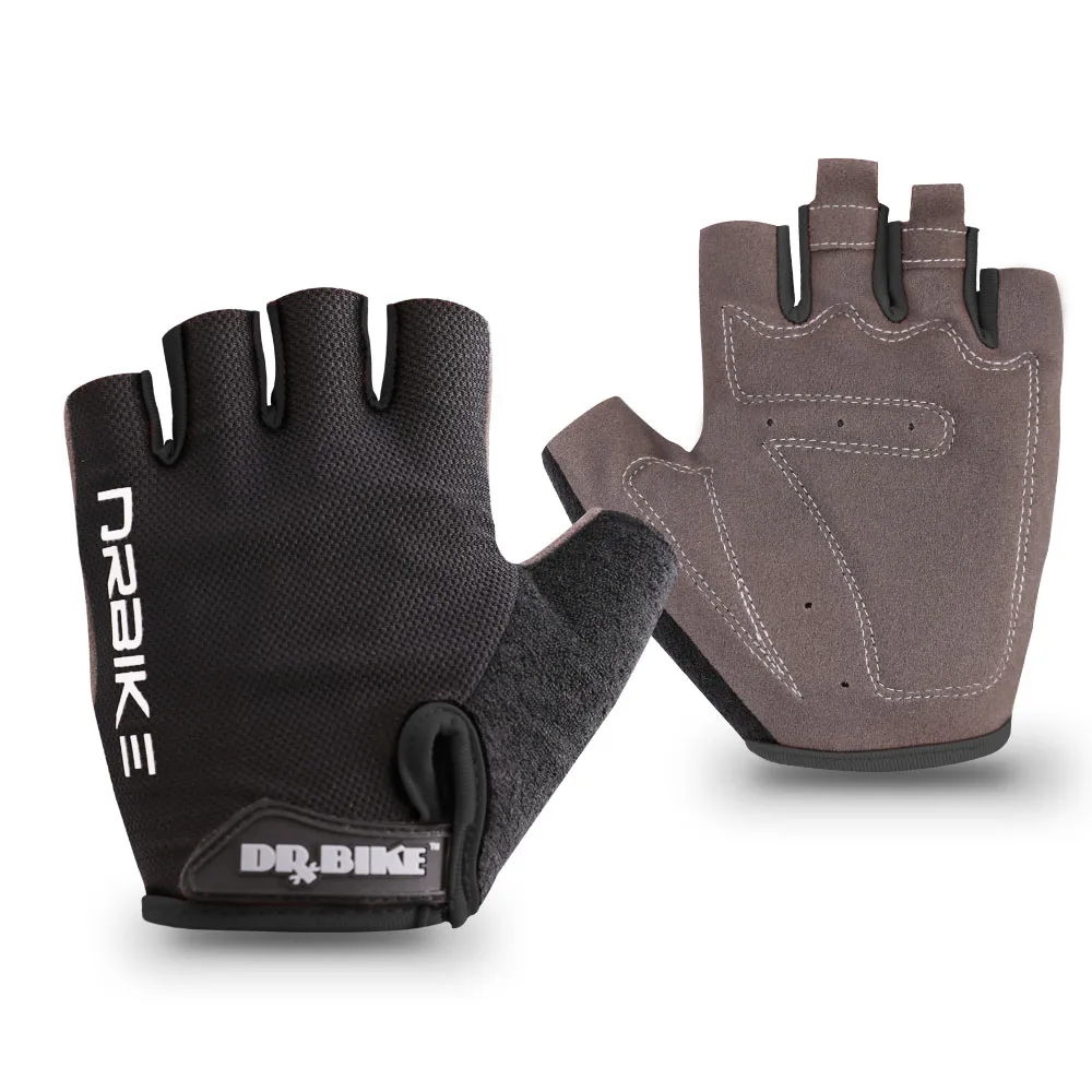 New Motorcycle Bike Bicycle Riding Cycling Half Finger Gloves Black Size M L XL 