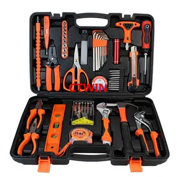 Cheap NEW 52pcs Multifunctional Pliers Wrench Hardware Box Home Repair Assembly Combination Suit Maintenance Household Hand Tool Set