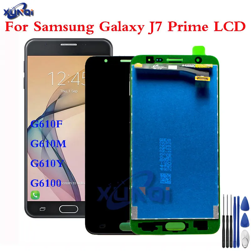 

LCD Replacement full Digitizer For Samsung Galaxy J7 Prime G610 G610F On7 2016 G6100 Display Touch Screen Assembly Double Holes