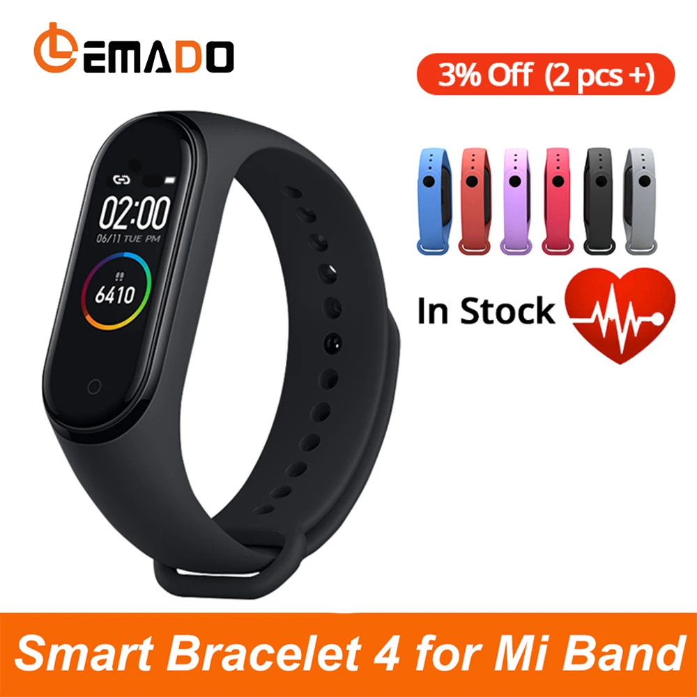 

Fitness Bracelet Band 4 Pedometer Blood Pressure Heart Rate Monitor Waterproof LEMADO Health Bracelet 4 for Mi Band Android