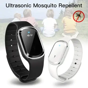 

CSV Electronic Mosquito Repellent Bracelets, Ultrasonic Wristband Bands Pest Control with USB, Travel/Camping for Kids Adults