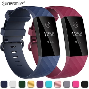 

Inasmile Decent and stylish Strap for Fitbit Charge 3 Band Smart Watch correa Wristband straps For Fitbit Charge 3 bracelet