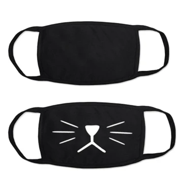 

Multi-Style Anime Cartoon Kpop Cotton Mouth Mask Anti dust Mouth-muffle Washable Black Mask On Face For Man Women Respirator