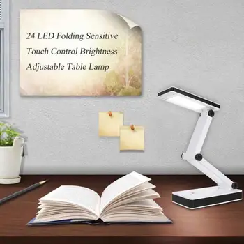 

24 LED Table Lamp Desk Light Home Office USB Rechargeable Portable Folding
